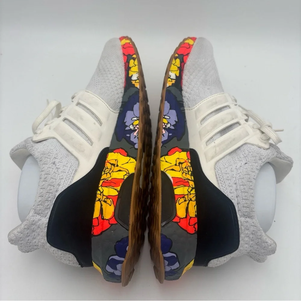 adidas White Athletic Shoes with‎ Colorful Sole - Picture 7 of 10